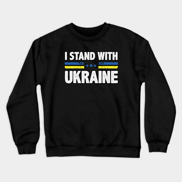 I Stand With Ukraine Crewneck Sweatshirt by Chelseaforluke